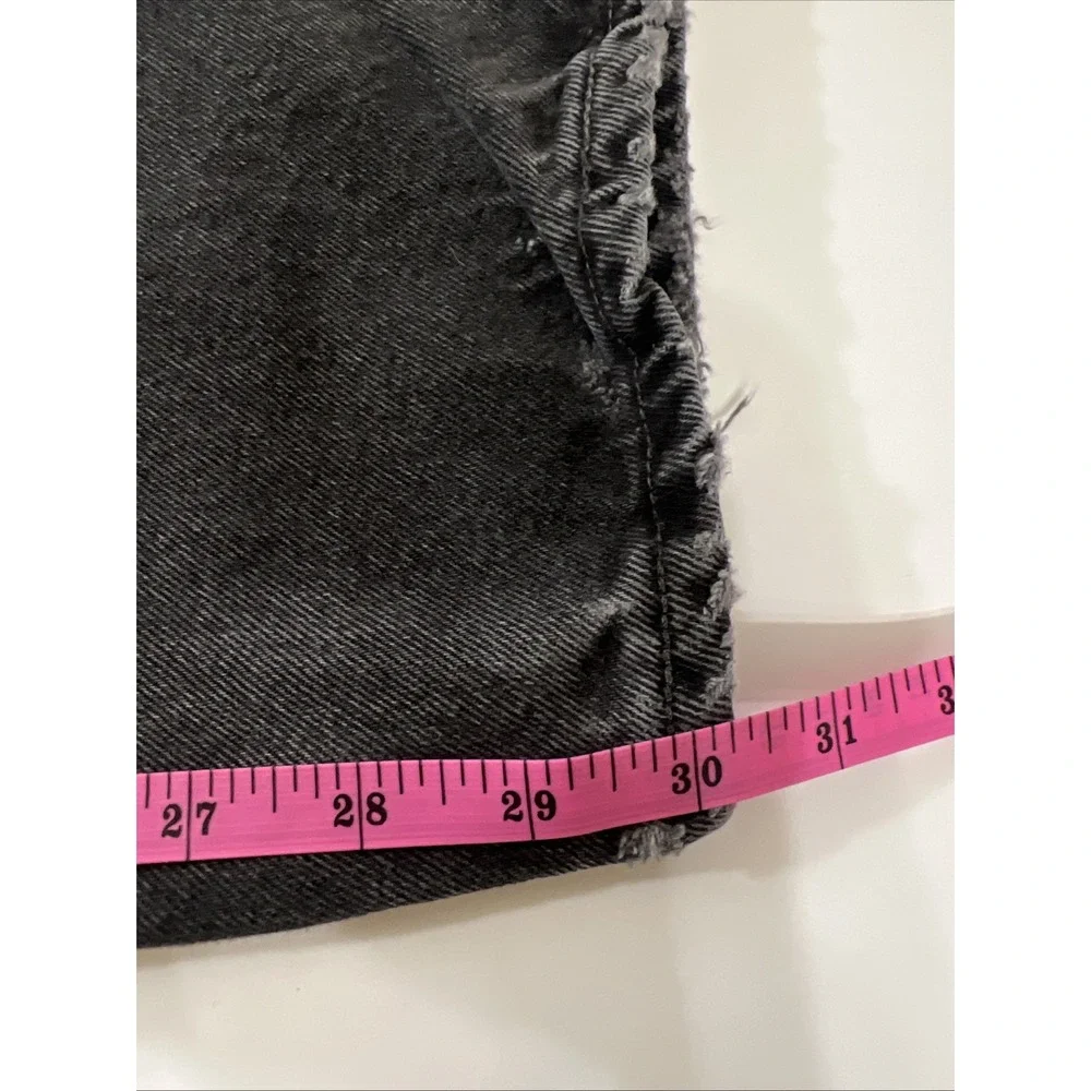 Levi's Mens 550 Classic Straight Jeans‎ Black Pockets Relaxed Fit Distress 40x32